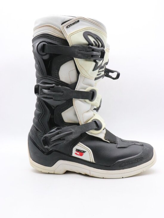 Alpinestars Youth Tech 3s Mens 7 Motocross Dirt Bike Offroad Boots Black/White